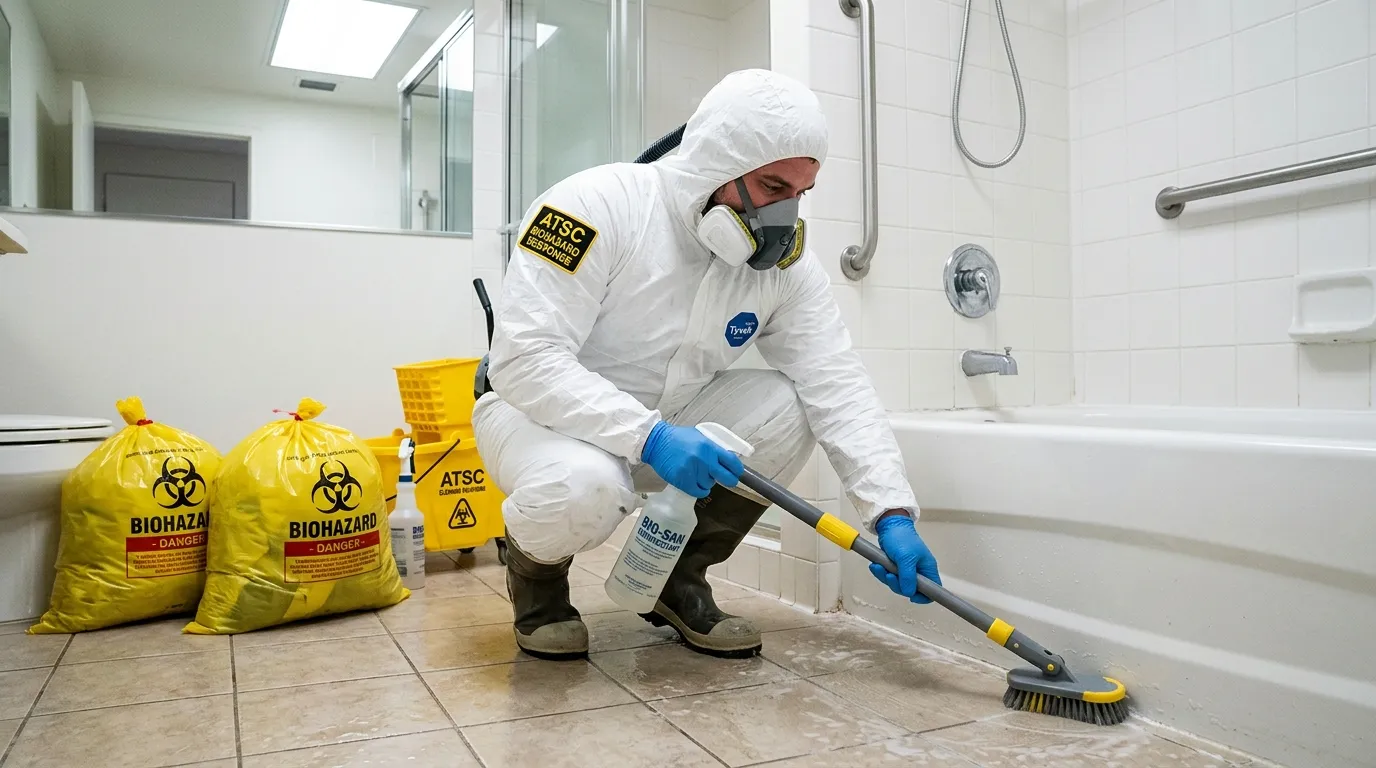 Decontamination equipment deployed for Blood Cleanup in Amityville